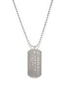Matchesfashion.com Balenciaga - Logo Tag Necklace - Mens - Silver