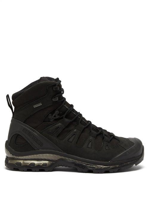Matchesfashion.com Salomon - 4d Gtx Advanced Nubuck-leather And Mesh Boots - Mens - Black