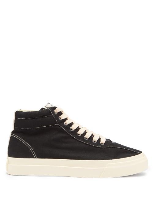 Matchesfashion.com Stepney Workers Club - Varden High-top Canvas Trainers - Mens - Black