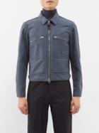 Tom Ford - Patch-pocket Cotton-twill Jacket - Mens - Blue