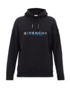 Matchesfashion.com Givenchy - Logo-print Hooded Cotton Sweatshirt - Mens - Black