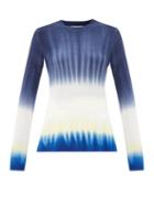 Matchesfashion.com Gabriela Hearst - Miller Soffio Tie-dye Cashmere Sweater - Womens - Blue Navy