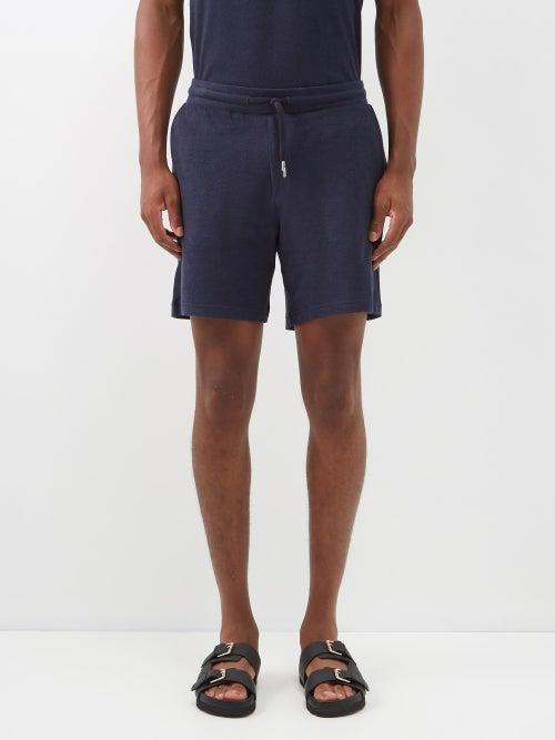 Frescobol Carioca - Augusto Terry Shorts - Mens - Navy