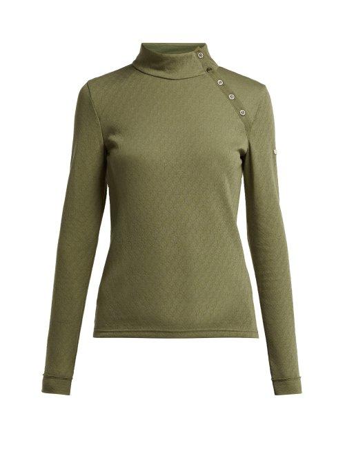 Matchesfashion.com Capranea - Stretch Jersey Mid Layer Top - Womens - Khaki