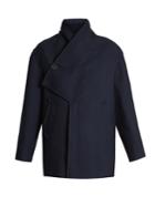 Stella Mccartney Linda Asymmetric-detail Wool-blend Coat