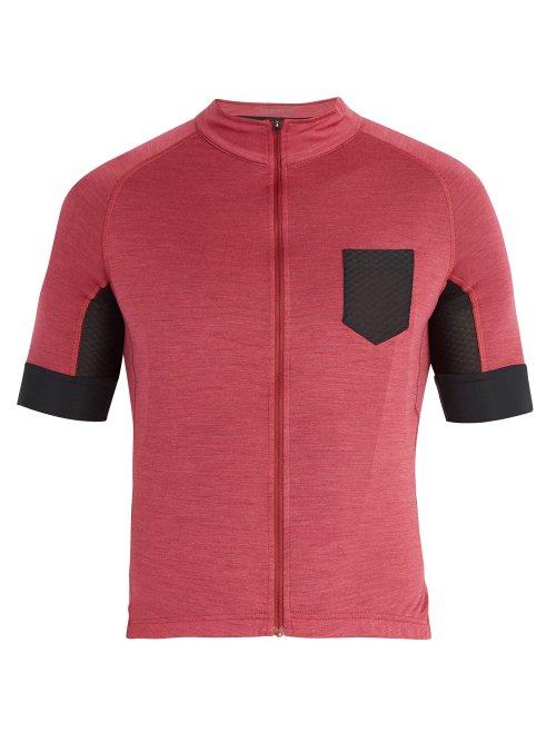 Matchesfashion.com Caf Du Cycliste - Louise Wool Blend Cycle Top - Mens - Light Pink