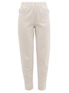 Matchesfashion.com Max Mara Leisure - Giambo Cotton Jersey Sweatpants - Womens - Ivory
