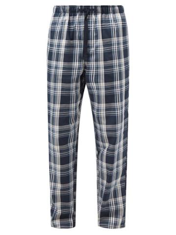 Schiesser - Checked Cotton Pyjama Trousers - Mens - Multi