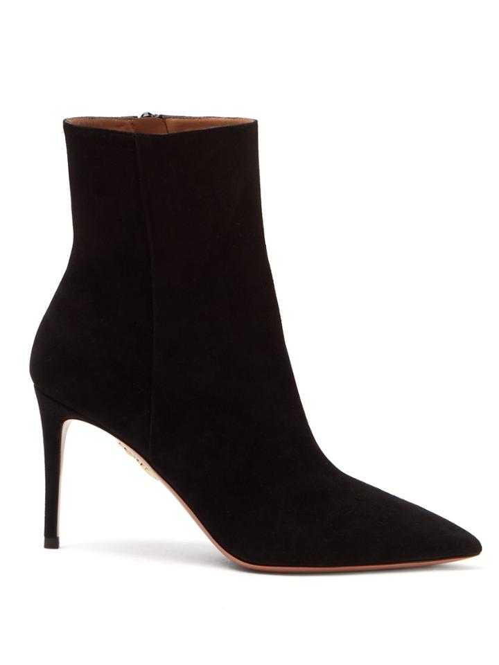 Aquazzura Alma 85 Suede Boots