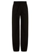 Givenchy Satin-striped Wide-leg Wool Trousers