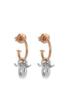 Charlotte Chesnais Mini Horn Silver And Gold-plated Earrings
