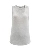 Matchesfashion.com Atm - Scoop-neck Jersey Tank Top - Womens - Grey