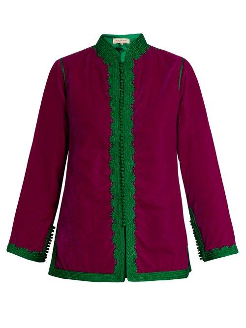 Matchesfashion.com Muzungu Sisters - Dalia Velvet Jacket - Womens - Green Multi