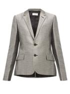 Matchesfashion.com Saint Laurent - Single Breasted Blazer - Womens - Silver