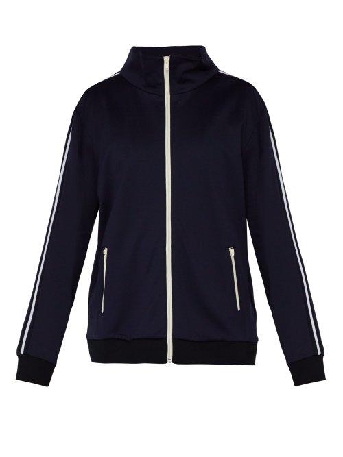 Matchesfashion.com Valentino - Logo Jacquard Track Top - Mens - Navy