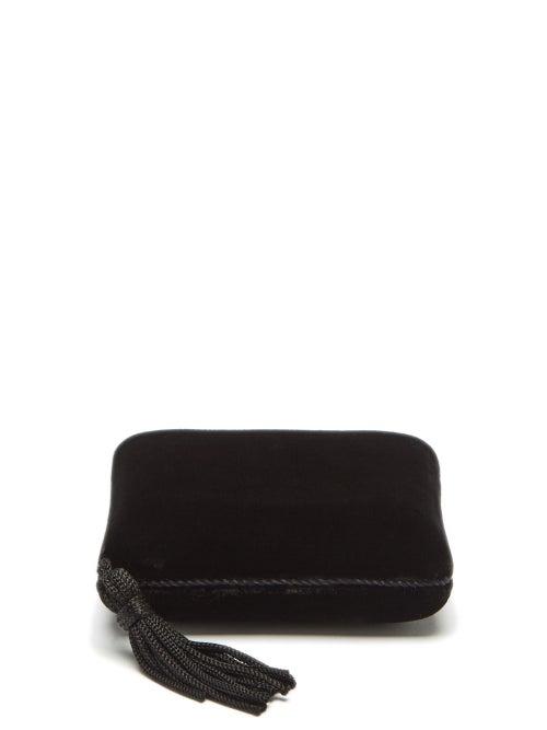 Sophie Bille Brahe - Tasselled Small Velvet Jewellery Box - Womens - Black