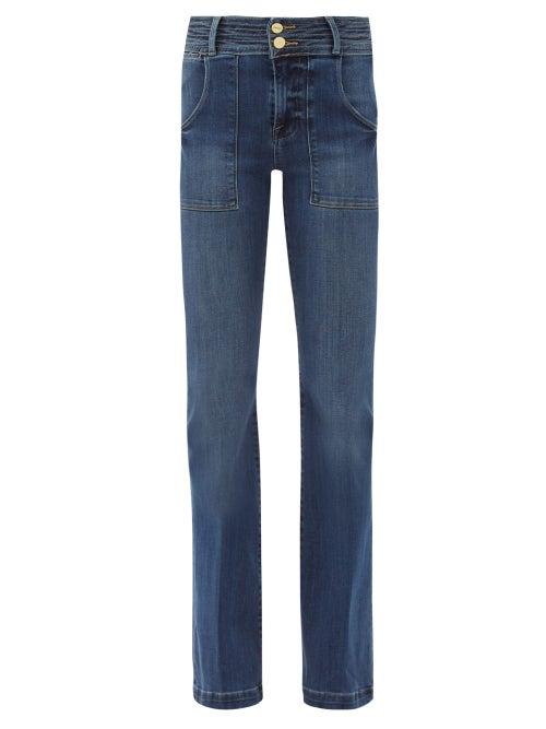 Matchesfashion.com Frame - Le High Flared Jeans - Womens - Denim