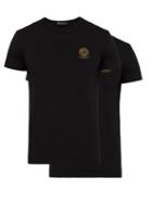 Matchesfashion.com Versace - Pack Of Two Medusa Print Stretch Cotton T Shirts - Mens - Black