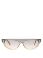 Matchesfashion.com Stella Mccartney - Gradient Cat Eye Bio Acetate Sunglasses - Womens - Brown Multi