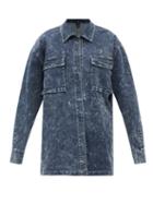 Norma Kamali - Patch-pocket Denim Shirt - Womens - Denim