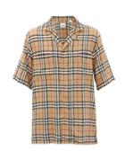 Matchesfashion.com Burberry - Raymouth Vintage-checked Twill Shirt - Mens - Beige Multi