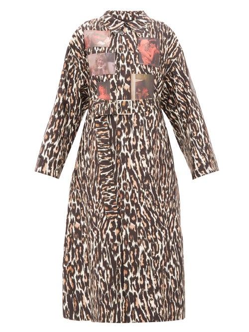Matchesfashion.com Raf Simons - Animalier Leopard-print Technical Coat - Womens - Leopard