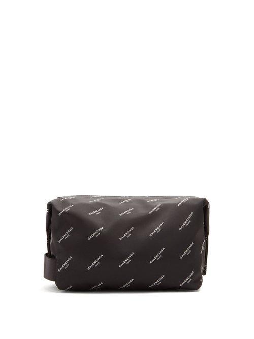Matchesfashion.com Balenciaga - All Over Print Wash Bag - Mens - Black