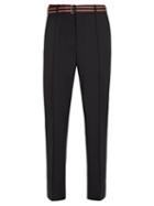 Matchesfashion.com Valentino - Tailored Wool Blend Trousers - Mens - Grey