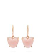 Matchesfashion.com Irene Neuwirth - Love Pink Opal & 18kt Rose Gold Earrings - Womens - Pink