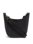 Matchesfashion.com Valentino Garavani - Hobo Medium Logo-debossed Leather Shoulder Bag - Mens - Black