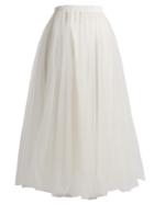 Rochas A-line Tulle Midi Skirt