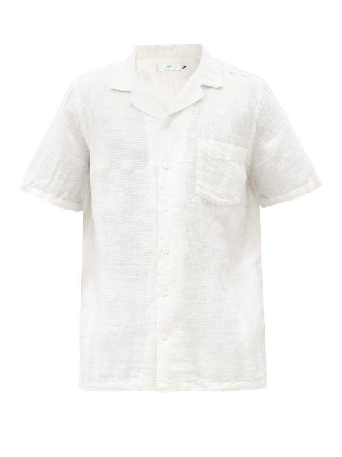 Matchesfashion.com Onia - Vacation Linen-blend Shirt - Mens - White