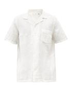 Matchesfashion.com Onia - Vacation Linen-blend Shirt - Mens - White