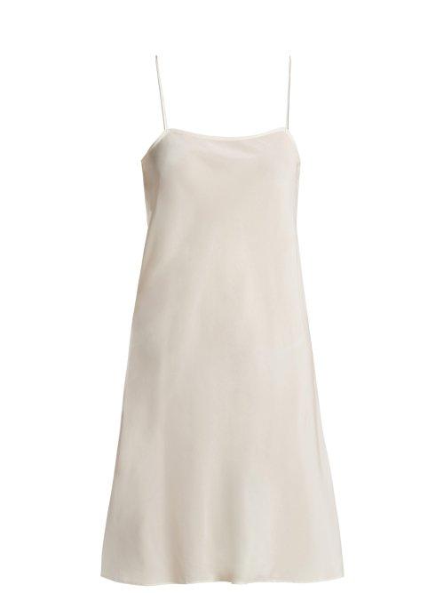 Matchesfashion.com Loup Charmant - Bias Cut Silk Slip Dress - Womens - Cream
