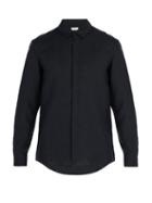 Matchesfashion.com Commas - Single Cuff Linen Shirt - Mens - Black