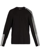 Y-3 Striped Cotton-blend Long-sleeved T-shirt