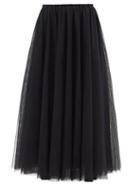 Raey - Tutu Tulle Midi Skirt - Womens - Dark Navy