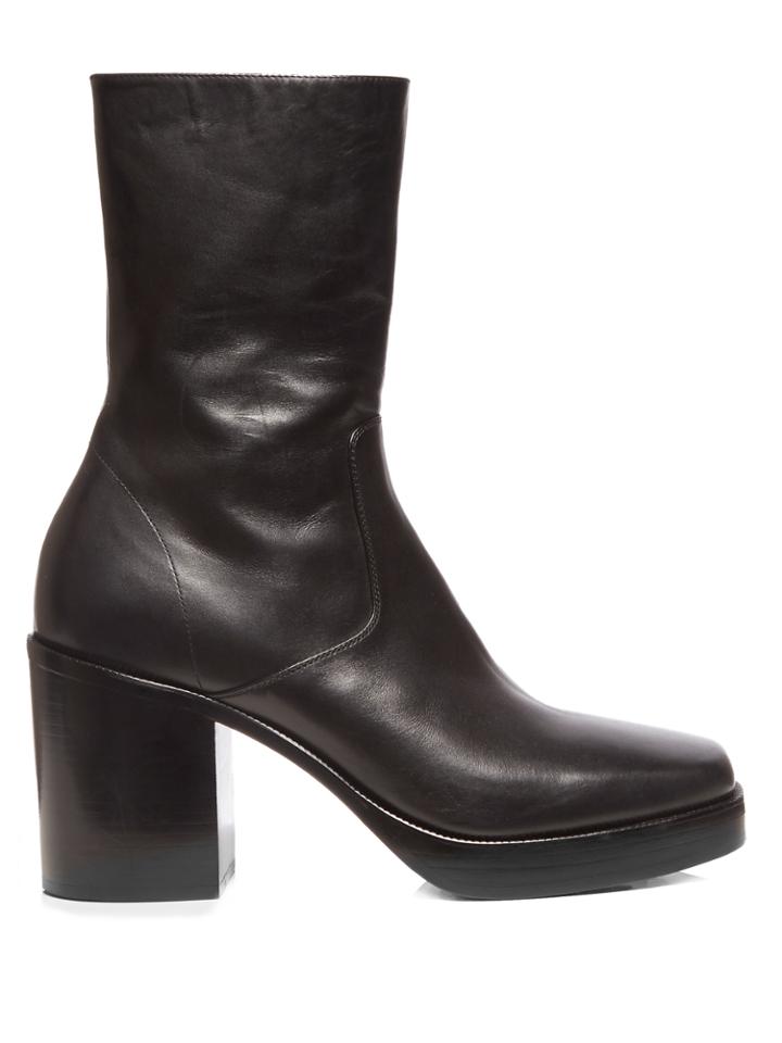 Balenciaga Leather Platform Boots