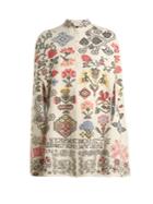 Alexander Mcqueen Cross-stitch Intarsia Cape