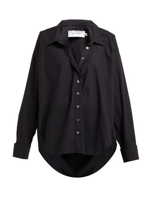 Matchesfashion.com Marques'almeida - Ring Detail Cotton Shirt - Womens - Black