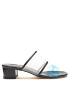 Maryam Nassir Zadeh Martina Contrast-strap Mesh And Leather Mules