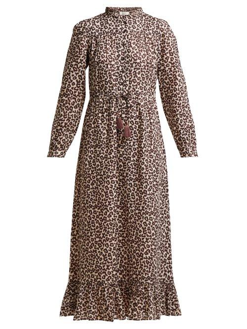 Matchesfashion.com Sea - Lottie Leopard Print Canvas Dress - Womens - Leopard