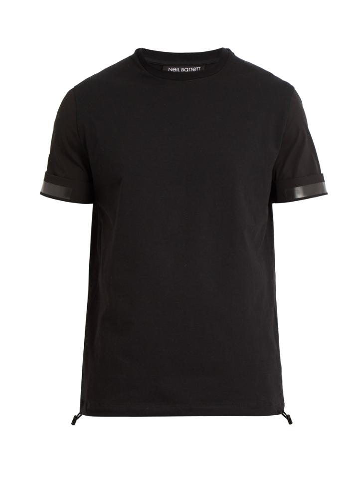 Neil Barrett Contrast Stripe Cotton T-shirt
