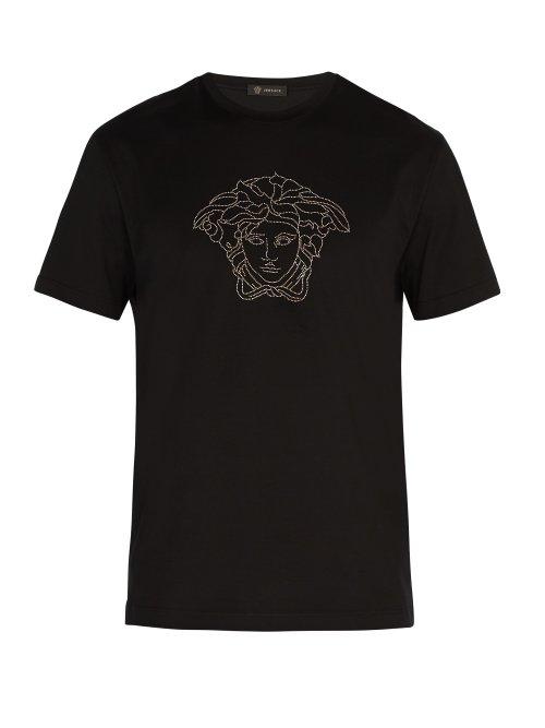 Matchesfashion.com Versace - Medusa Head T Shirt - Mens - Black