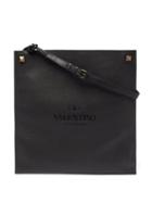 Matchesfashion.com Valentino Garavani - Logo-debossed Leather Tote Bag - Mens - Black