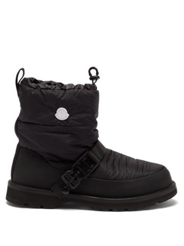 4 Moncler Hyke - Padded Snow Boots - Mens - Black Grey
