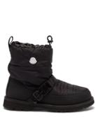 4 Moncler Hyke - Padded Snow Boots - Mens - Black Grey