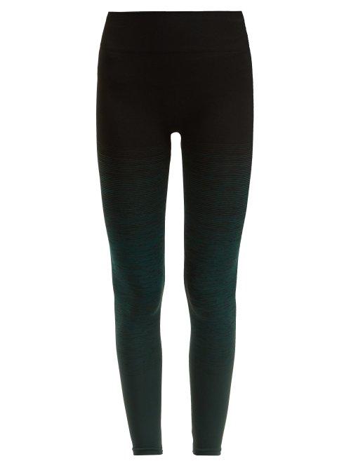 Matchesfashion.com Pepper & Mayne - Goddess Ombr Compression Leggings - Womens - Dark Green