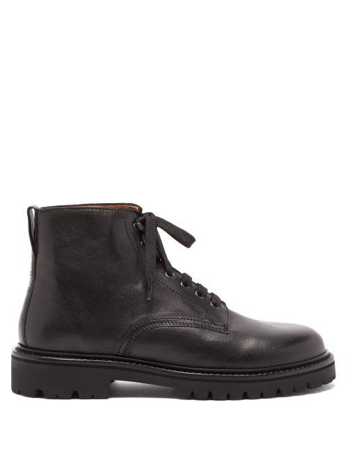 Matchesfashion.com Isabel Marant - Camp Rangers Lace-up Leather Boots - Mens - Black