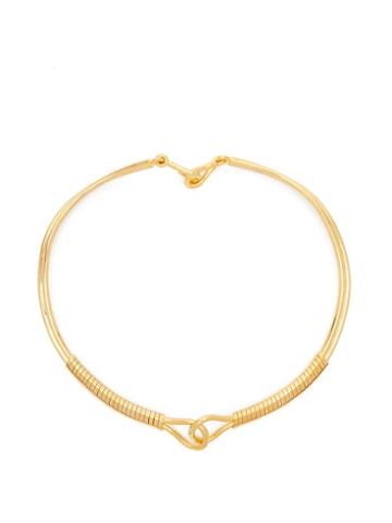 Matchesfashion.com Joelle Kharrat - Tubogas Gold Plated Knot Choker - Womens - Gold